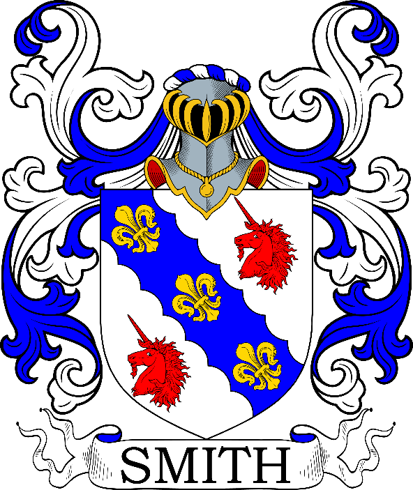 A blue and white shield with red and yellow designs

Description automatically generated