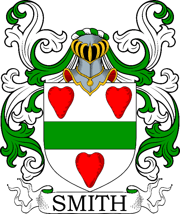 A green and white crest with red hearts and a helmet

Description automatically generated