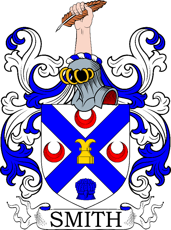 A blue and white crest with a blue and white cross and gold rings

Description automatically generated