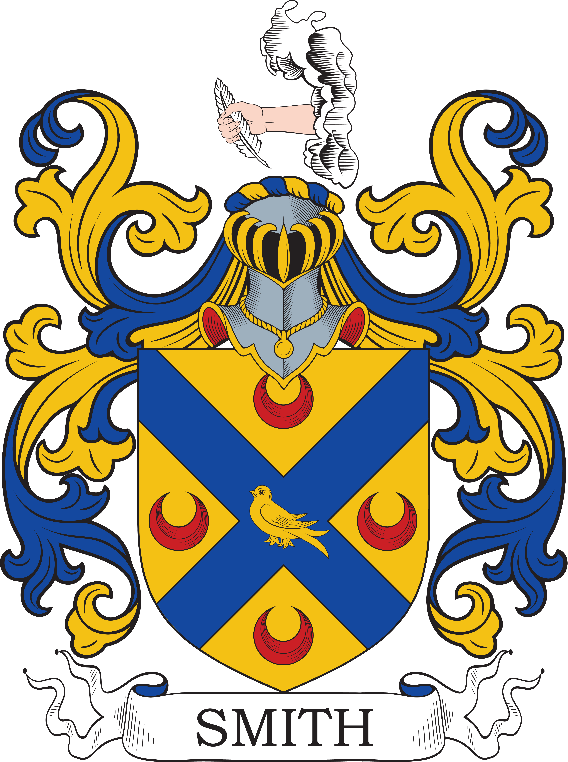 A blue and yellow crest with a hand holding a feather

Description automatically generated