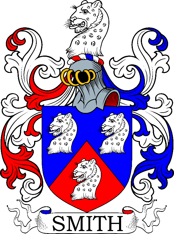 A coat of arms with white and red and blue designs

Description automatically generated