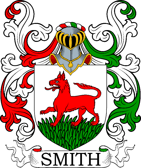 A coat of arms with a red dog and a helmet

Description automatically generated