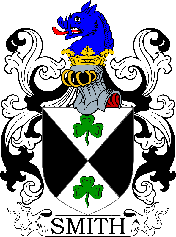 A black and white coat of arms with a blue horse and a crown

Description automatically generated