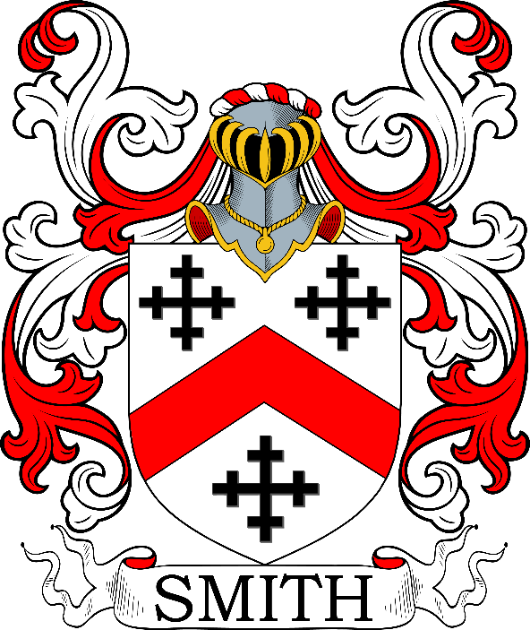 A coat of arms with a helmet and a shield

Description automatically generated