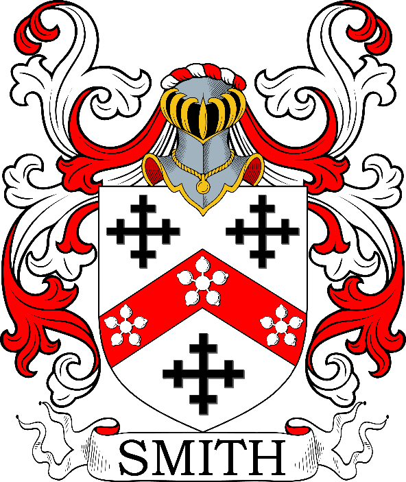 A coat of arms with a helmet and a shield

Description automatically generated